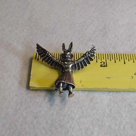 Kachina The Eagle Dancer/Thunderbird Silver 925 Native American Pendant - Picture 6 of 7